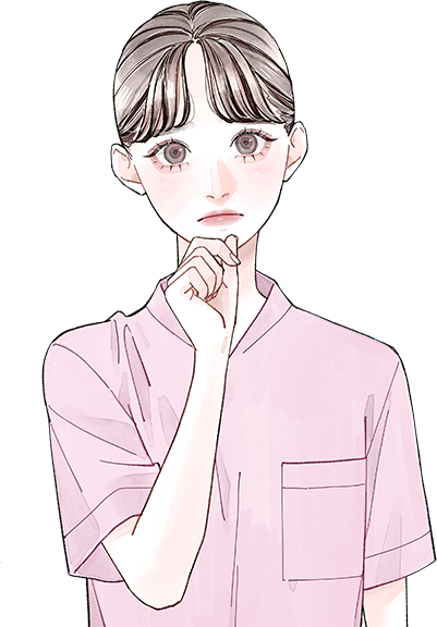 悩む看護師イラスト