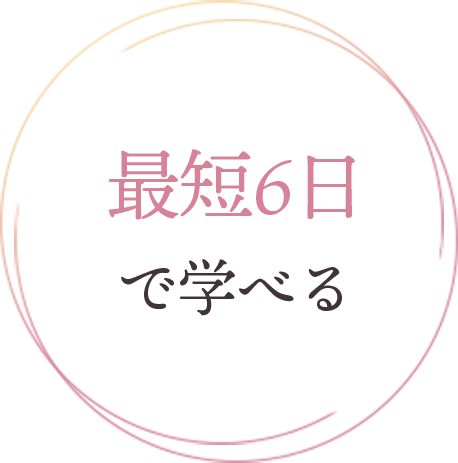 最短6日で学べる